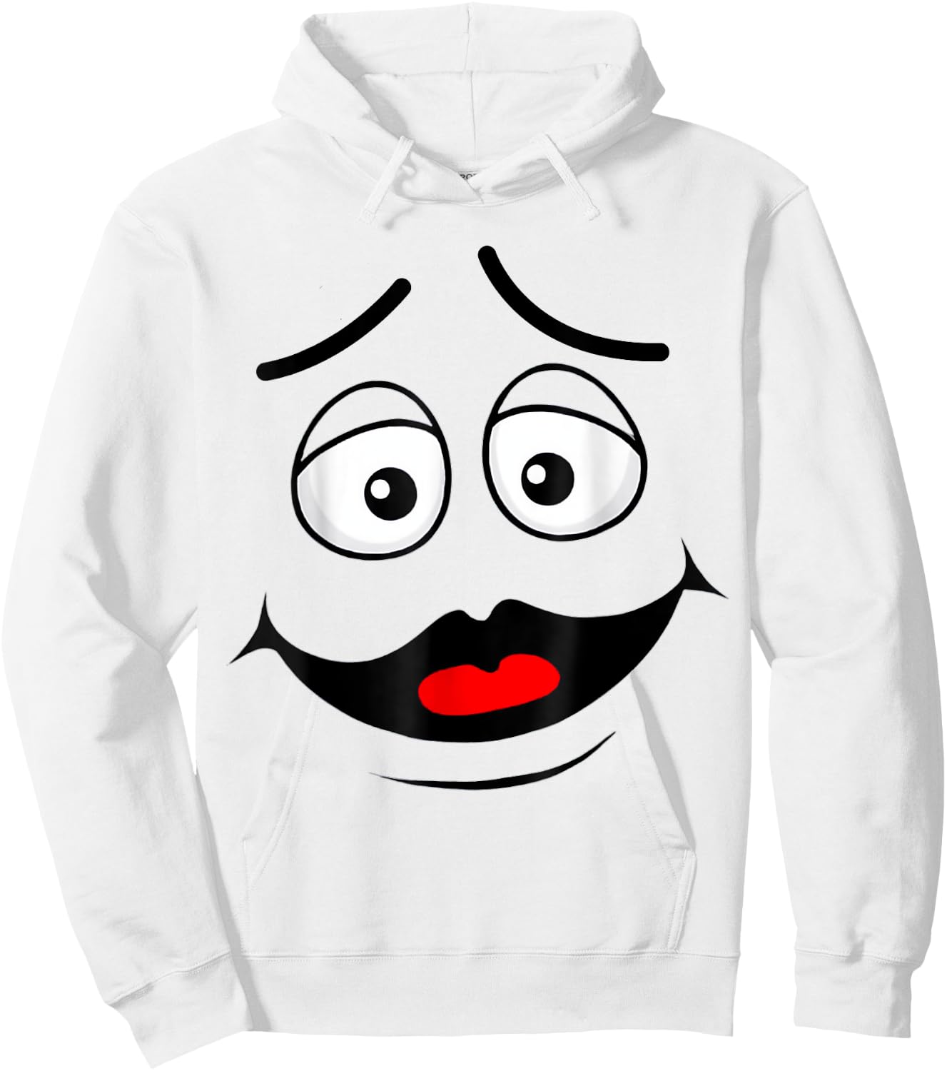 Funny Grimace Face For Halloween Costume Hoodie - Hoodie | White