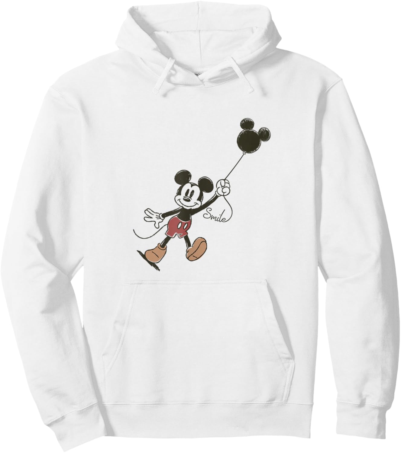 Disney Mickey & Friends Classic Vintage Mickey Ears Balloon Hoodie - Hoodie | White