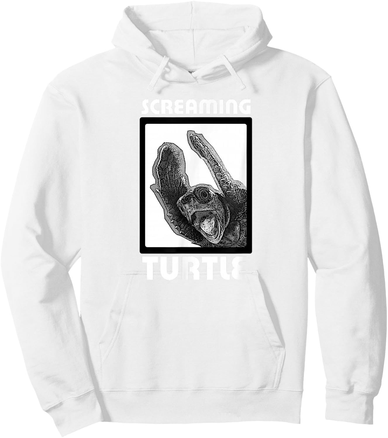 Head First: Screaming Turtle Hoodie - Hoodie | White
