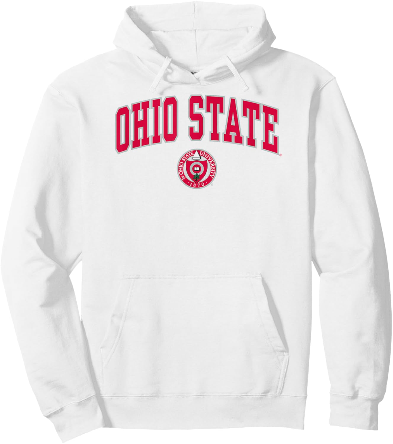 Ohio State Buckeyes Heritage Collection Arch Over White Hoodie - Hoodie | White