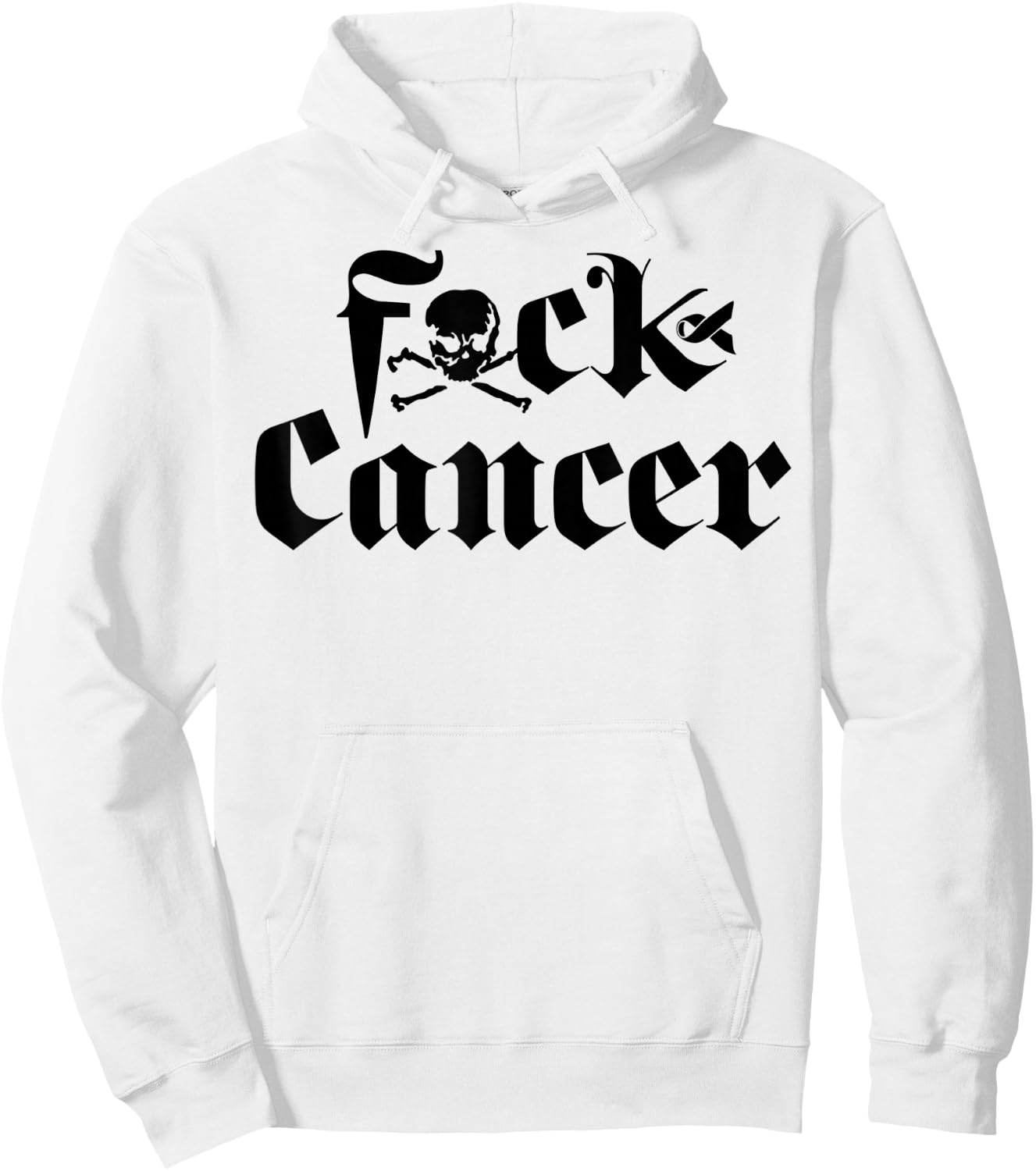 FU Cancer - Fuck Cancer Awareness Hoodie - Hoodie | White