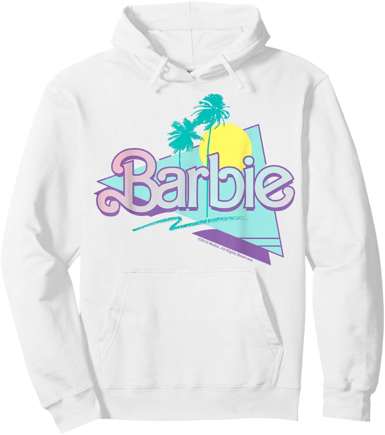 Barbie - 90'S Barbie - Logo Hoodie - Hoodie | White