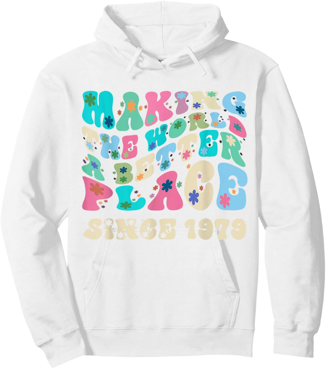 Retro vintage making the world a better place since 1979 Hoodie - Hoodie | White
