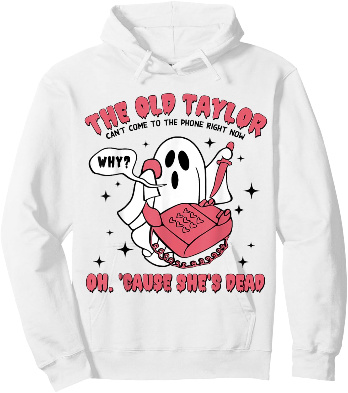 Can't Come To The Phone Right Now, Halloween Era Hoodie - Hoodie | White