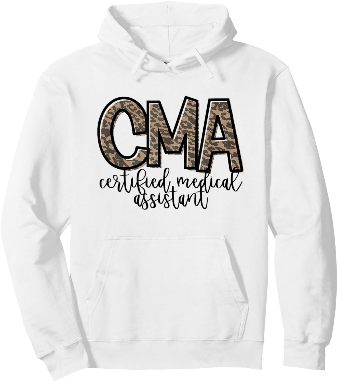 CMA Certified Medical Assistant Cute Nurse Hoodie - Hoodie | White