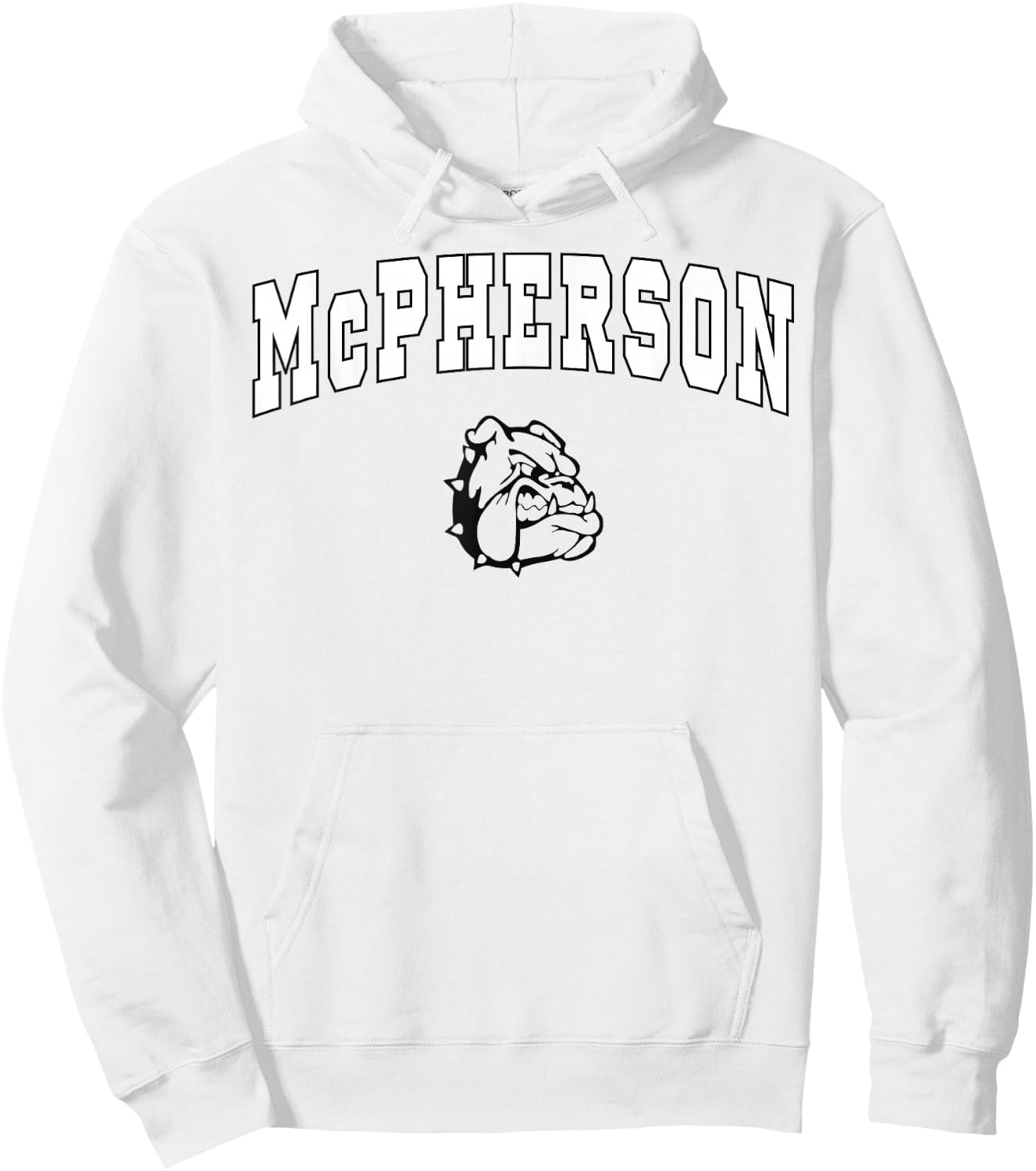 McPherson High School Bullpups C2 Hoodie - Hoodie | White
