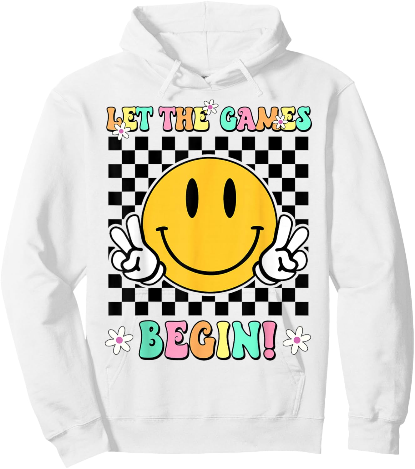 Field Day Let The Games Begin Retro Field Trip Fun Day Funny Hoodie - Hoodie | White