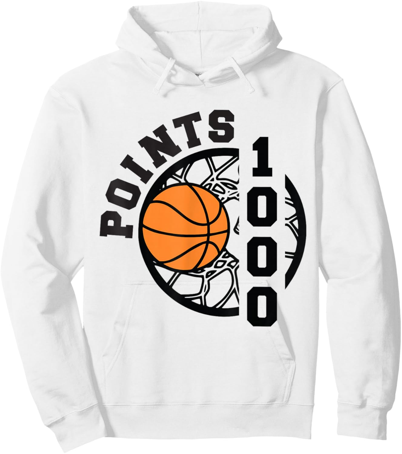 1000 Points Basketball Scorer High School Basketball Boys Hoodie - Hoodie | White