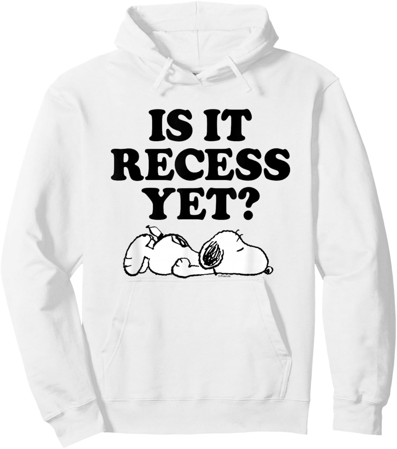 Peanuts - Is it already a break Hoodie - Hoodie | White