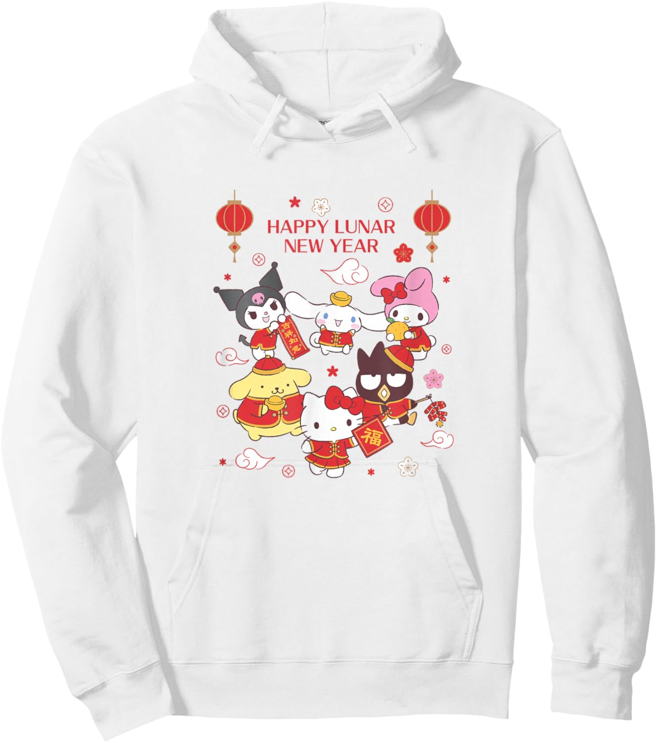 Hello Kitty and Friends Happy Lunar New Year Hoodie - Hoodie | White