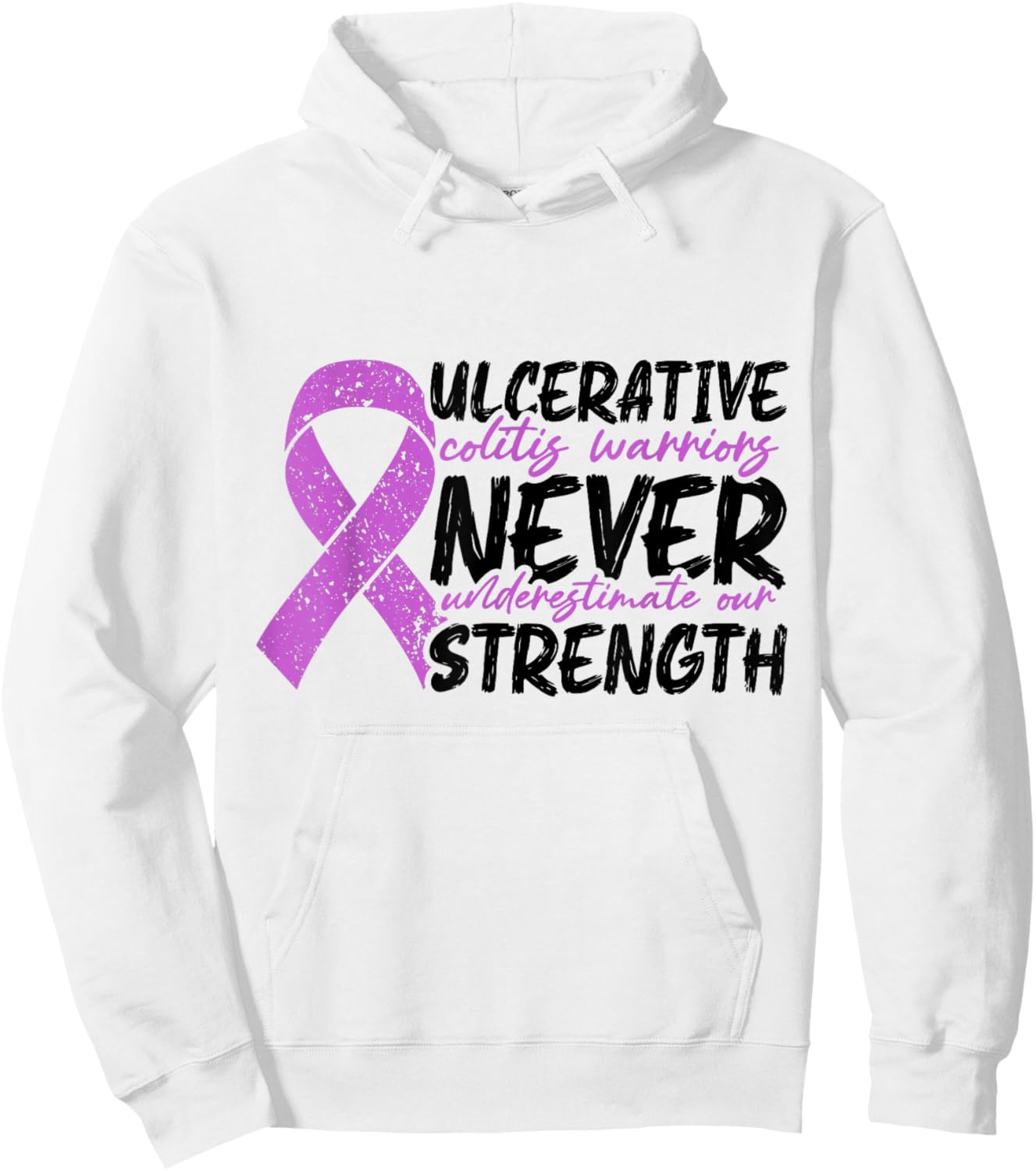 Colitis ulcerosa Krieger unterschätzen niemals IBD-Überlebende Hoodie - Hoodie | White