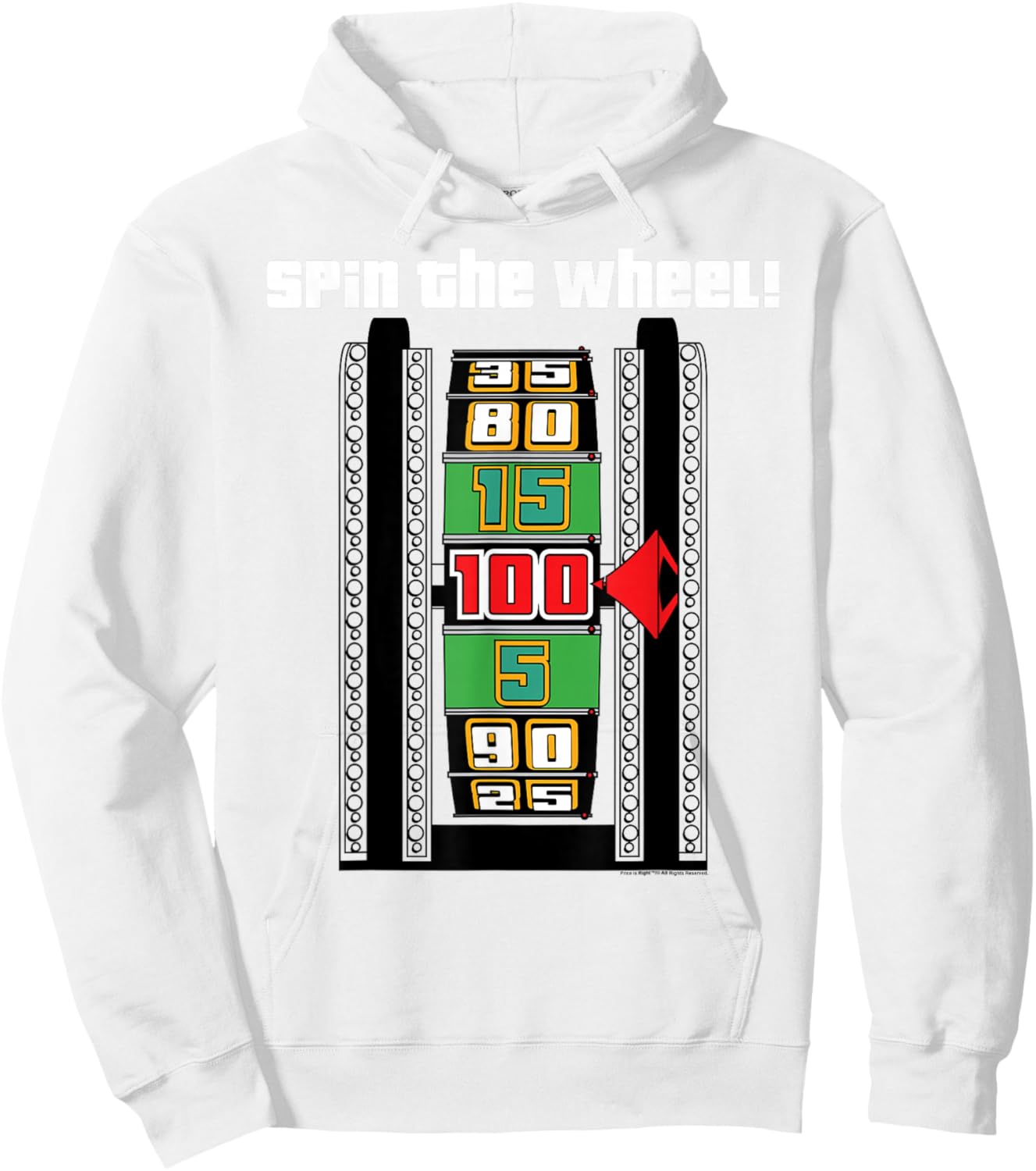 Price is Right - Spin The Wheel Hoodie - Hoodie | White