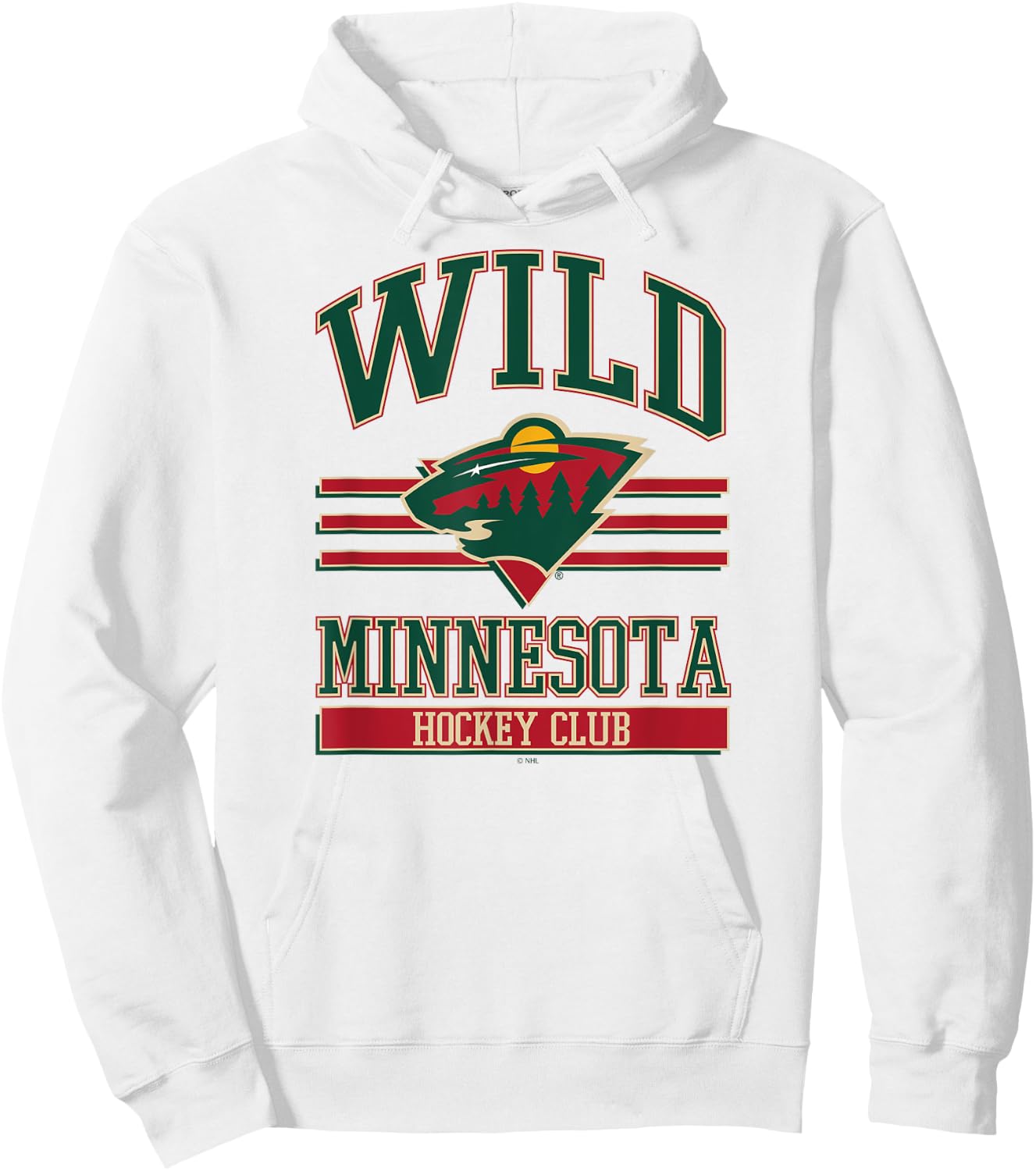 Minnesota Wild Hockey Club Gray Officially Licensed Hoodie - Hoodie | White