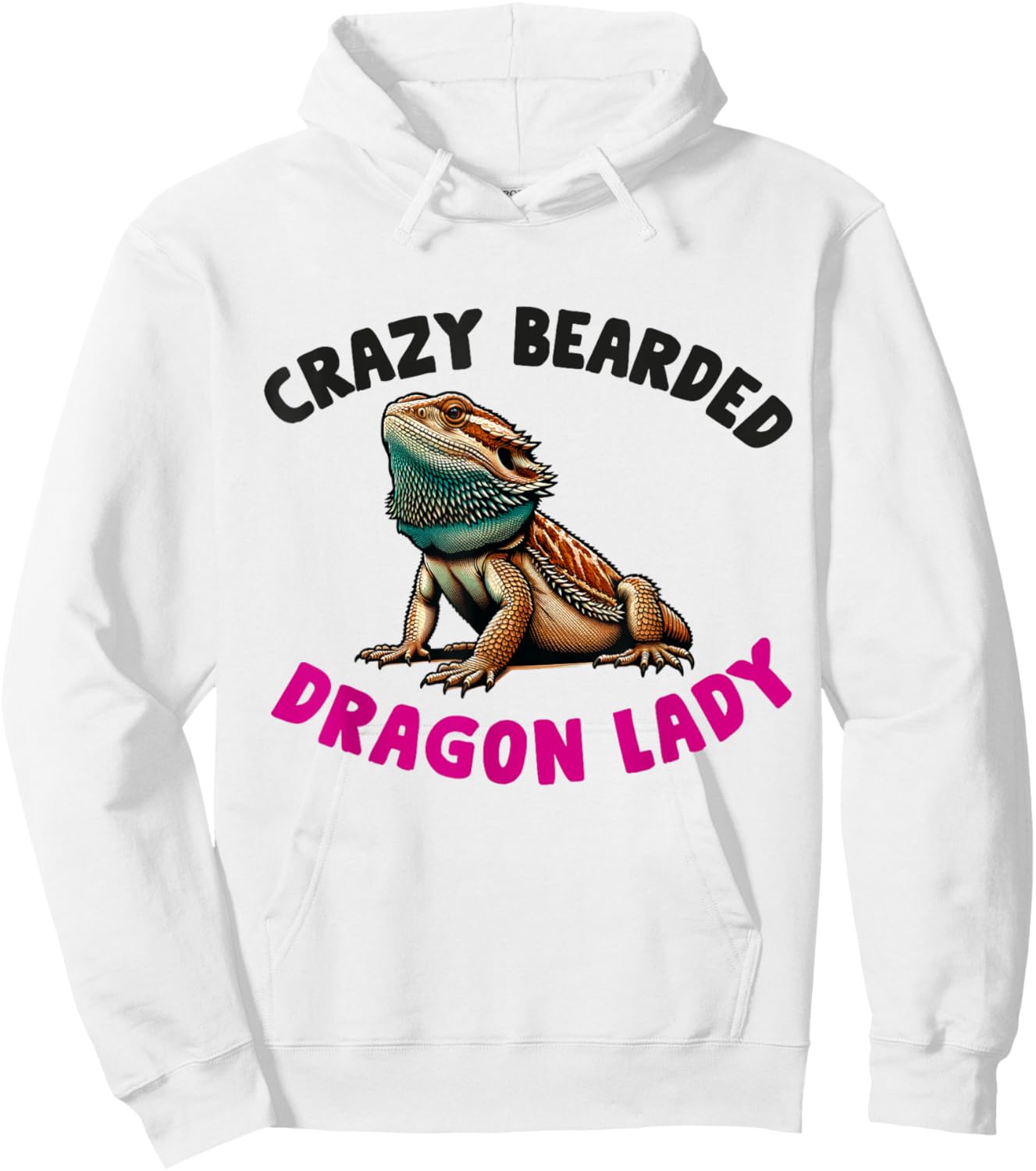 Bearded Dragon Mom Women Girls Wife Pogona Lizard Reptile Hoodie - Hoodie | White