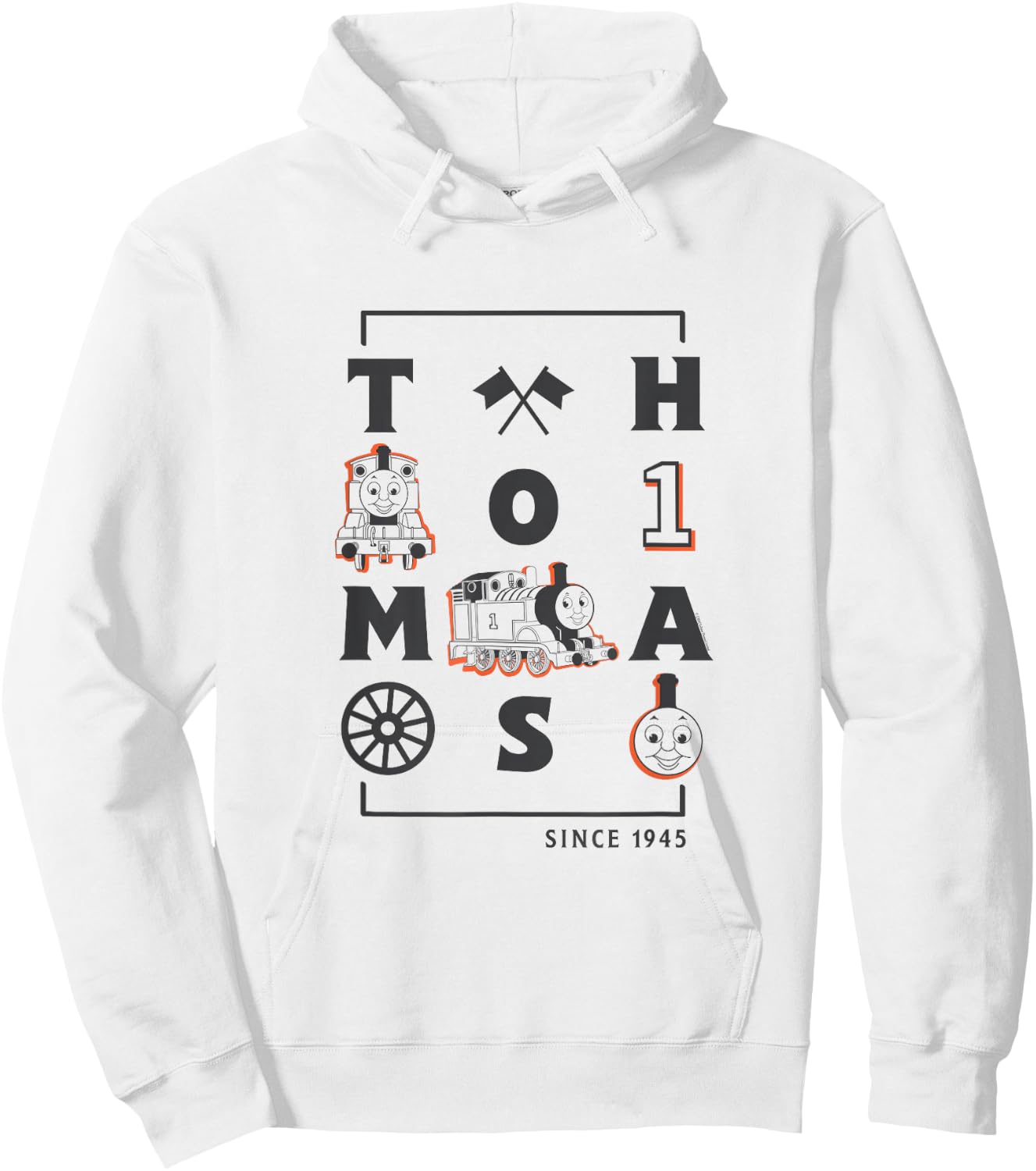 Thomas & Friends - Letters and Icons Hoodie - Hoodie | White