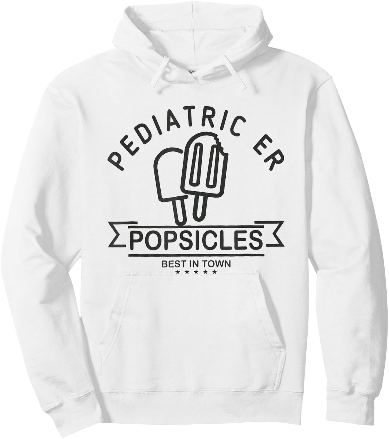 Pediatric Emergency Nurse Popsicle Funny ER ED Nurse Peds Rn Hoodie - Hoodie | White