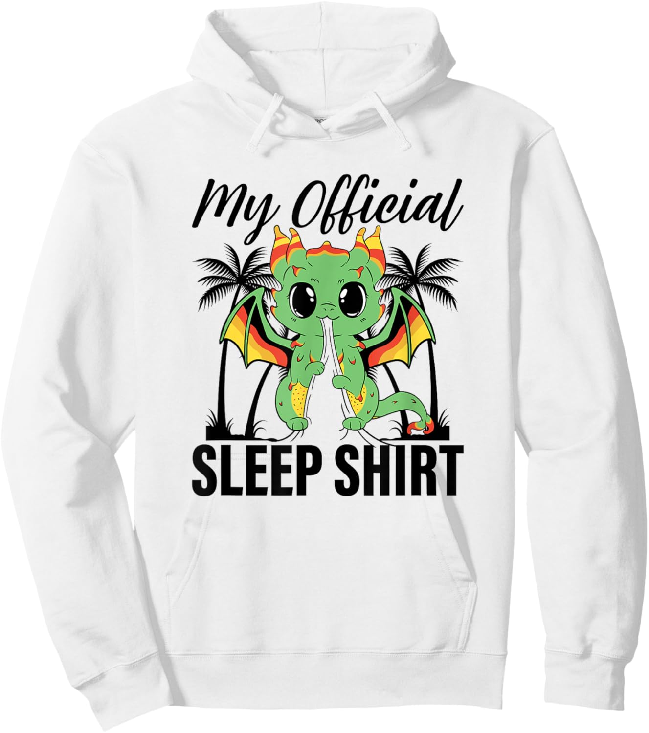 My Official Sleep Shirt Dragon Pyjamas Nightshirt Dragon Hoodie - Hoodie | White