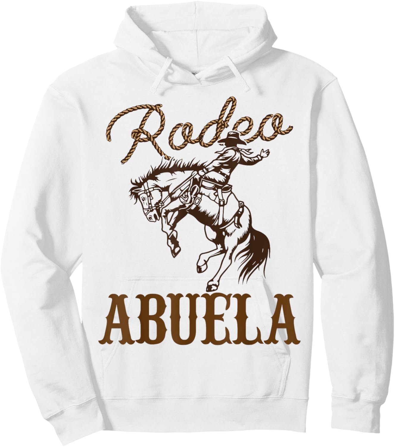 Abuela Birthday Cowboy Cowgirl Western Rodeo Grandma Party Hoodie - Hoodie | White