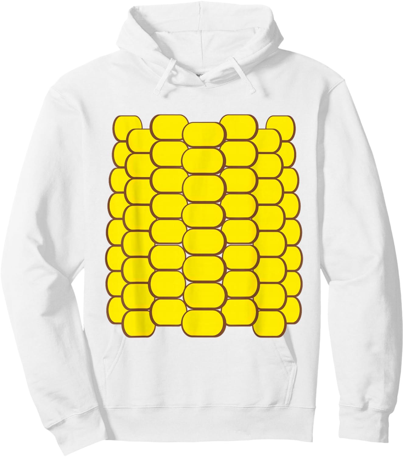 Corn Halloween Costume Funny Foodie Farmer Men Women Kids Hoodie - Hoodie | White
