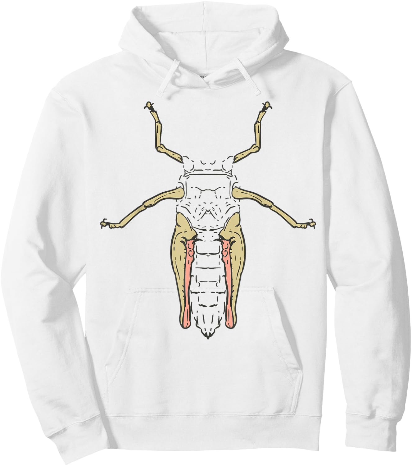 Grasshopper Funny Lazy DIY Costume Easy Halloween Hoodie - Hoodie | White