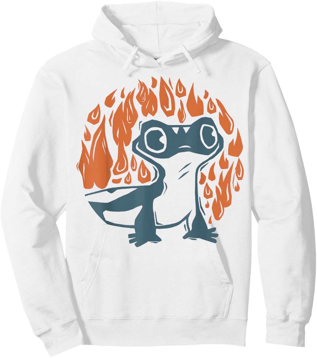 Disney Frozen 2 Salamander On Fire Portrait Hoodie - Hoodie | White