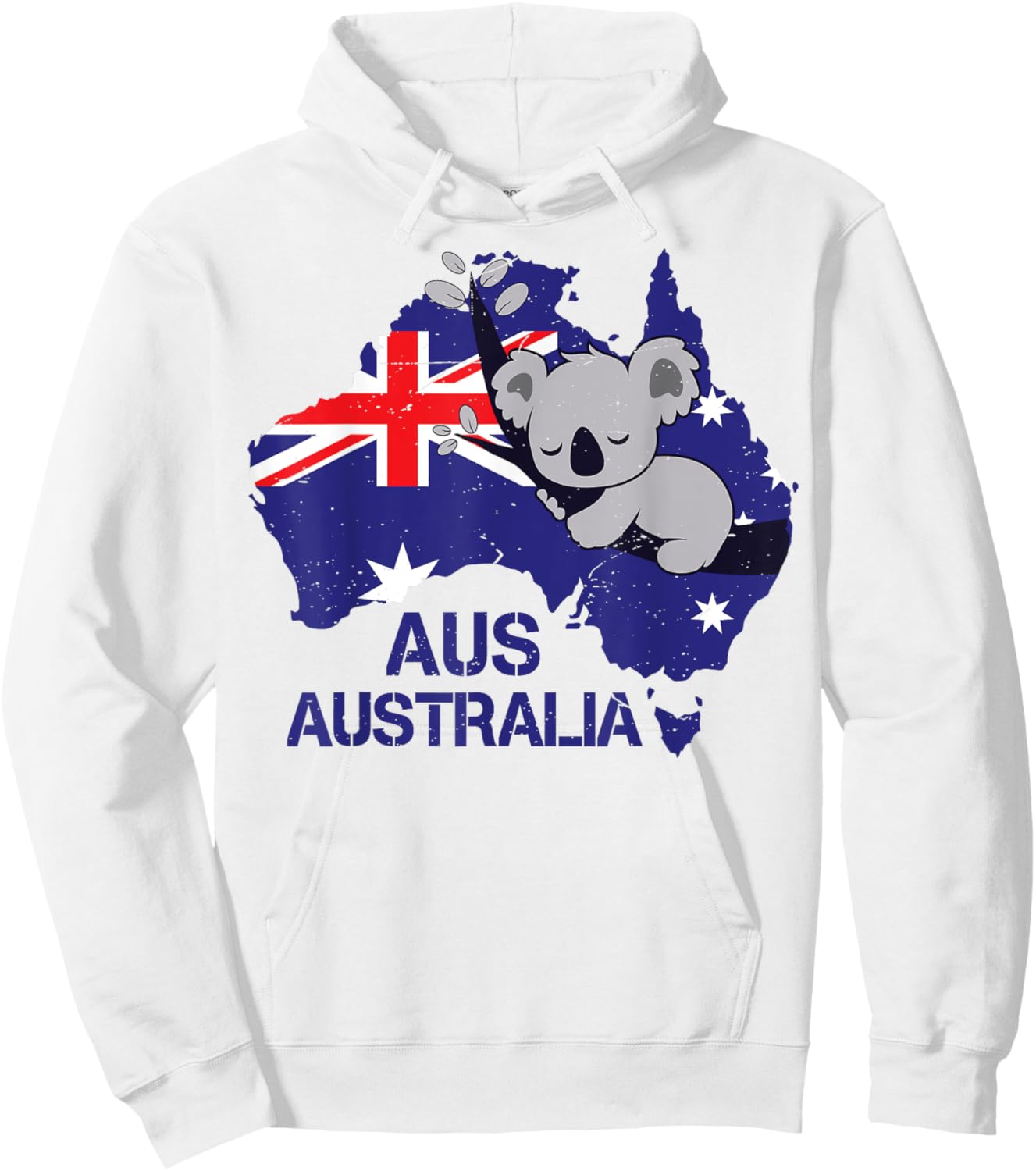 Australia Koala Flag Cute Animal Lover Funny Girls Women Kid Hoodie - Hoodie | White