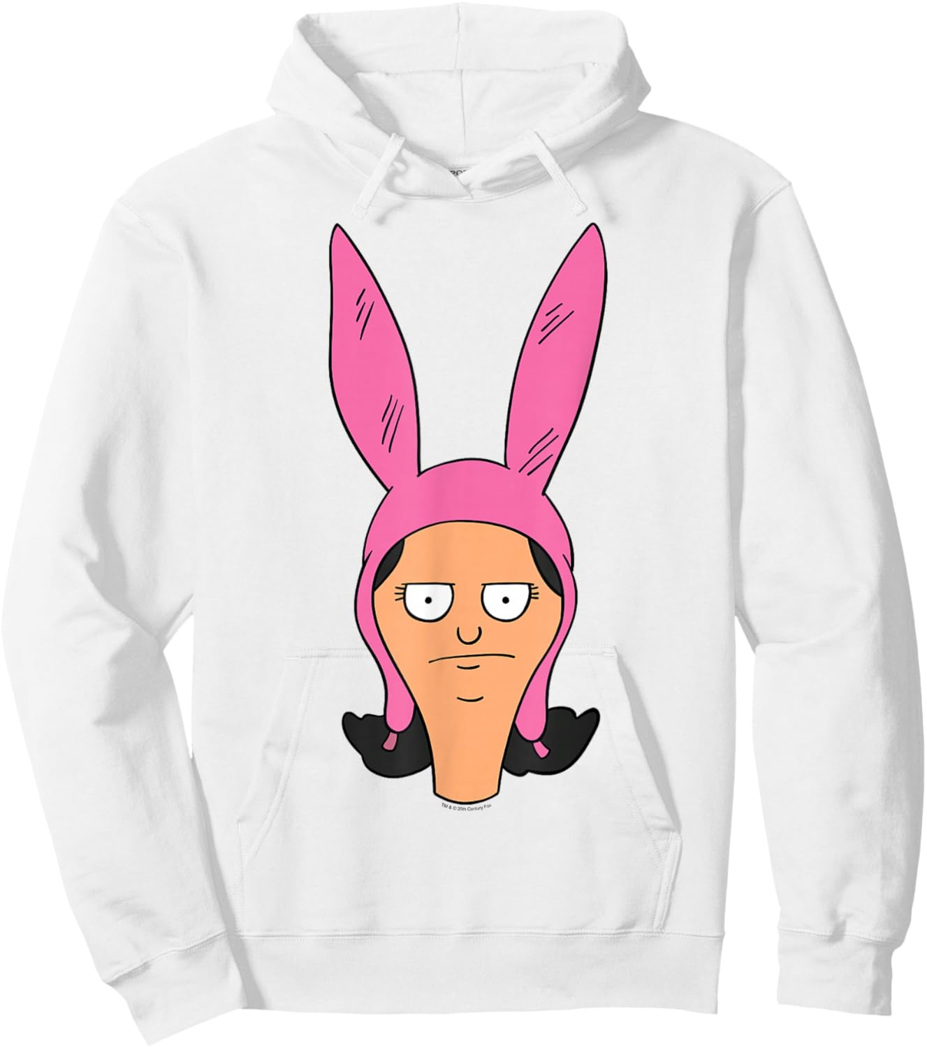 Bob's Burgers Louise Angry Big Face Hoodie - Hoodie | White