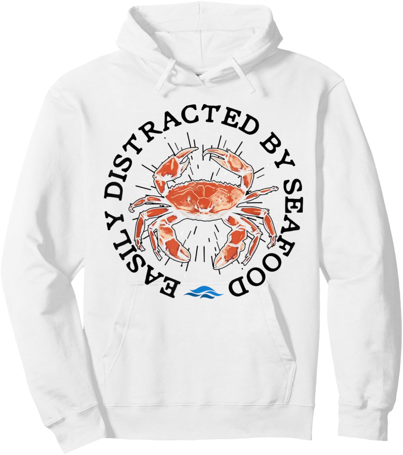 Funny Seafood Quote Crawfish Delicious Crabs Hoodie - Hoodie | White