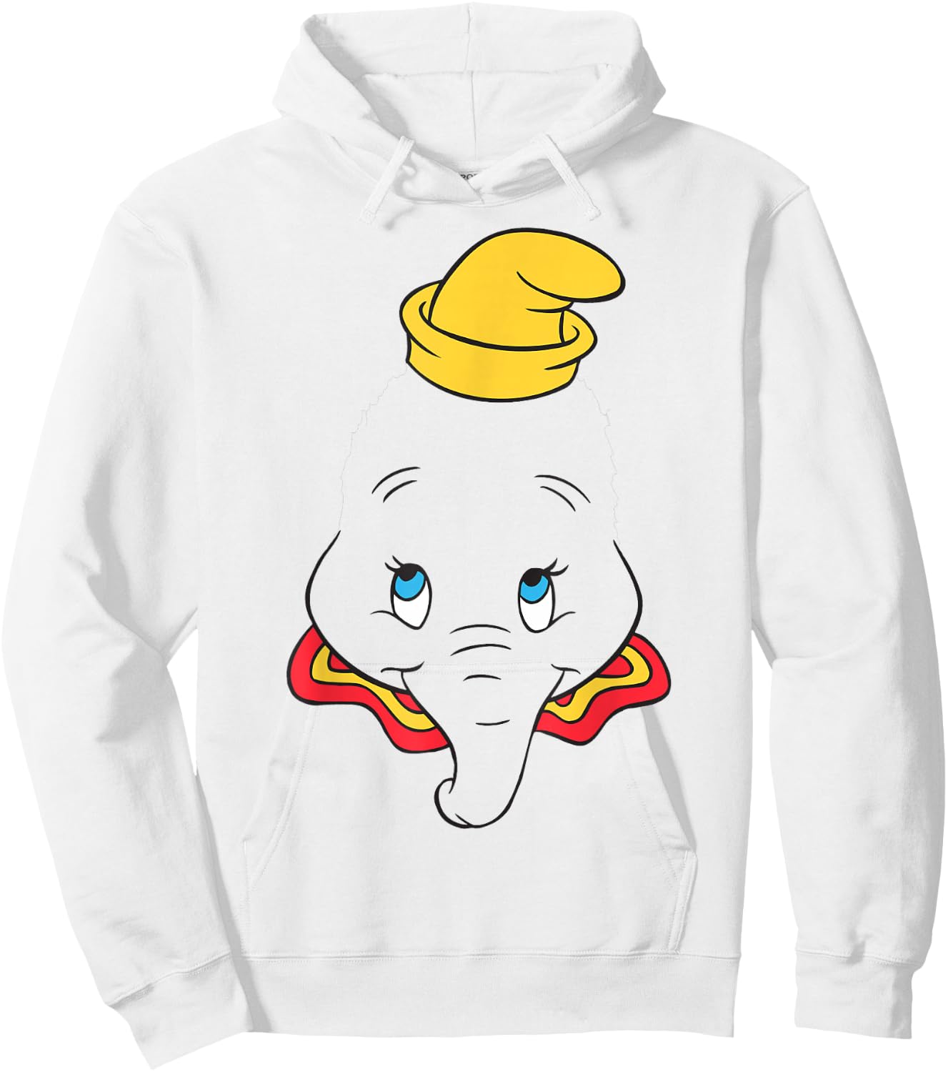 Disney Dumbo Large Face Hoodie - Hoodie | White