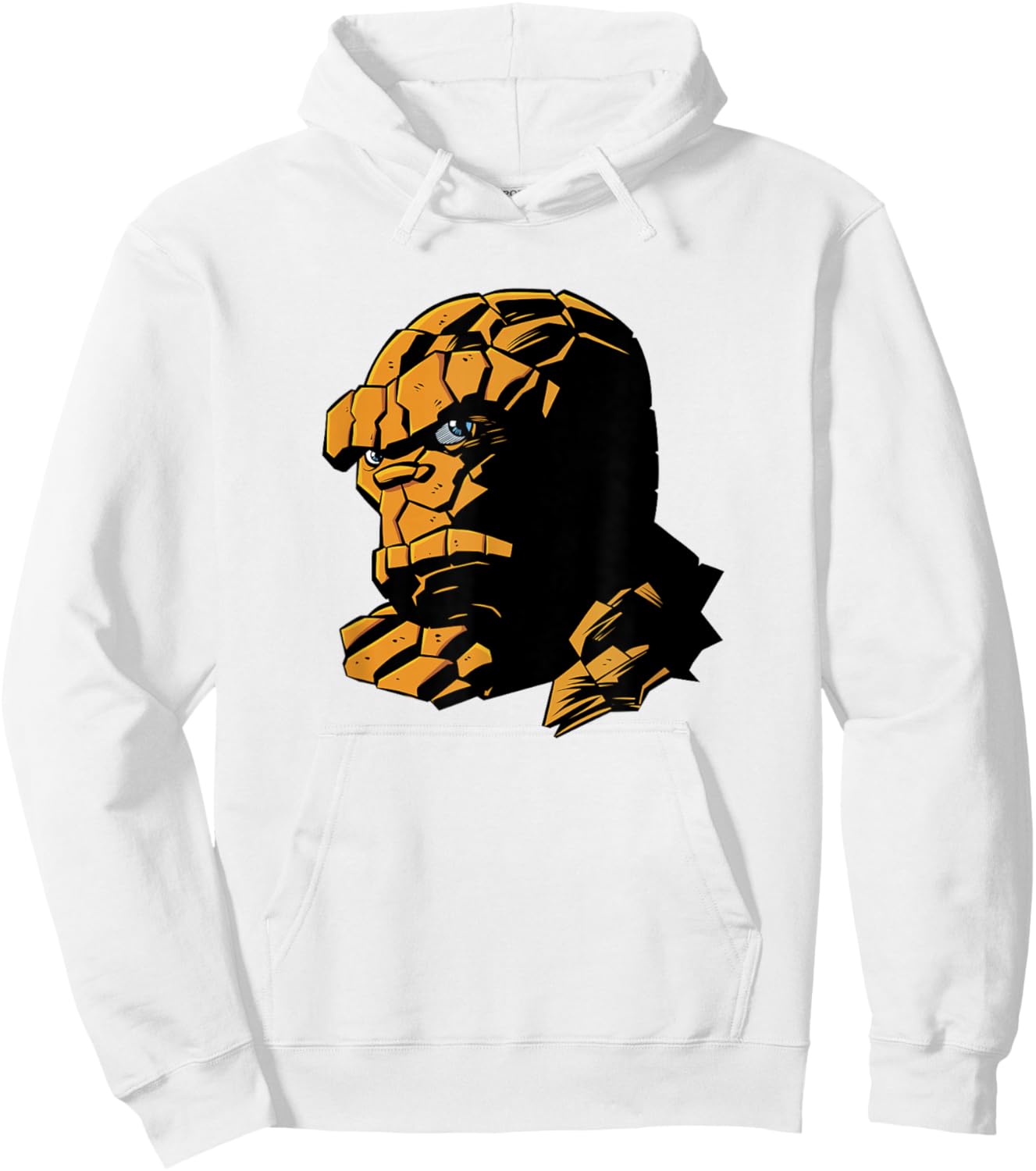 Marvel Fantastic Four Ben Grimm Logo Portrait Hoodie - Hoodie | White
