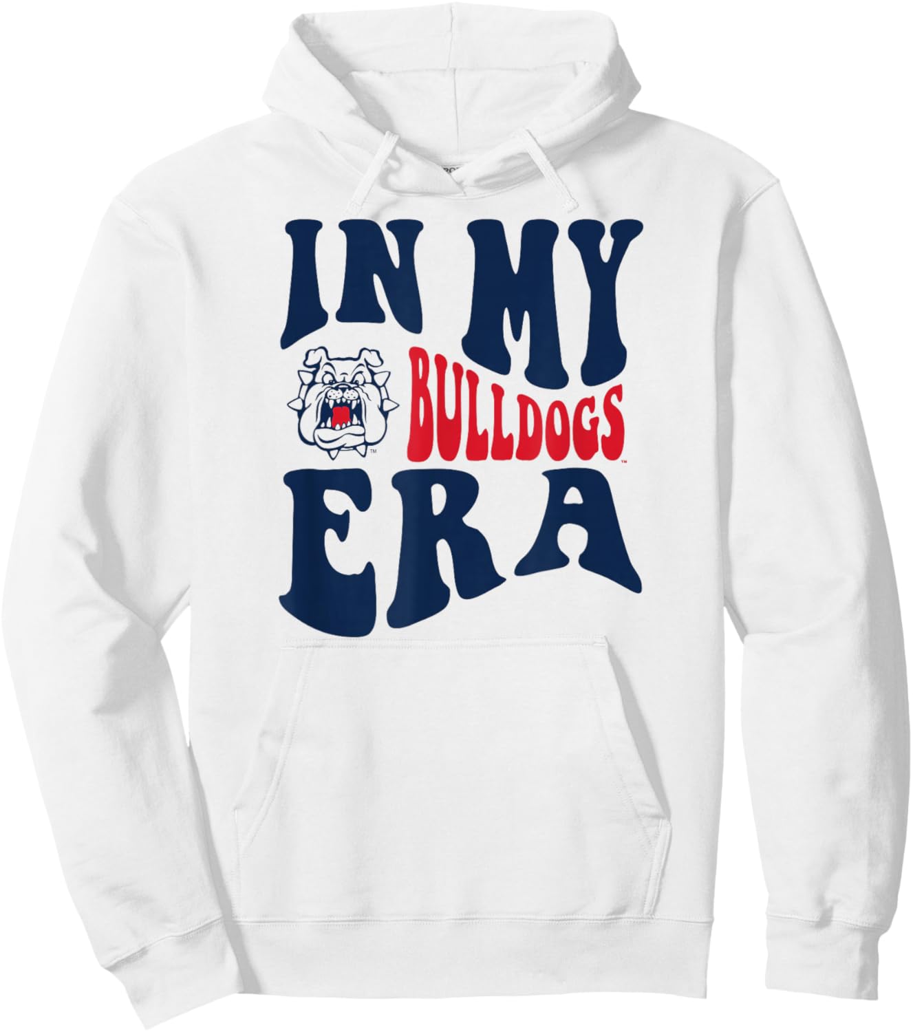 Fresno State Bulldogs Era White Officially Licensed Hoodie - Hoodie | White