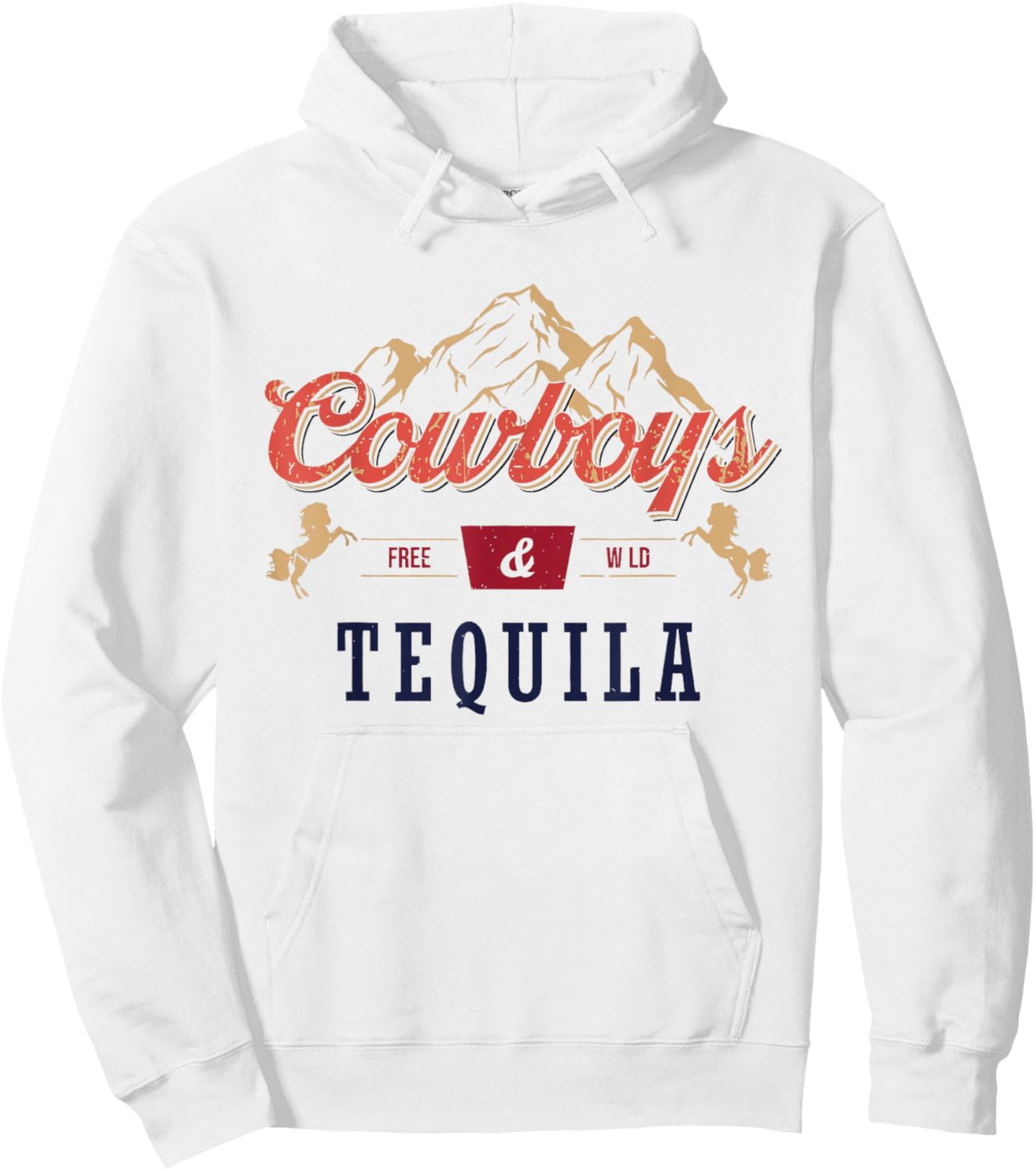 Cowboys And Tequila Outfit Rodeo Western Country Hoodie - Hoodie | White