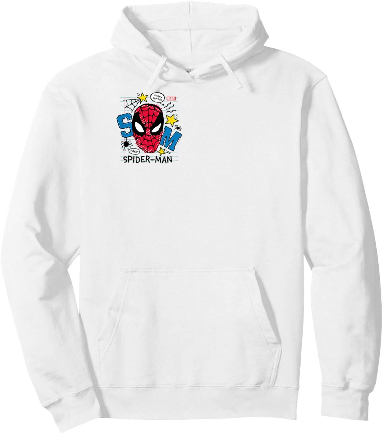 Spider-Man - Spidey Scribble Hoodie - Hoodie | White