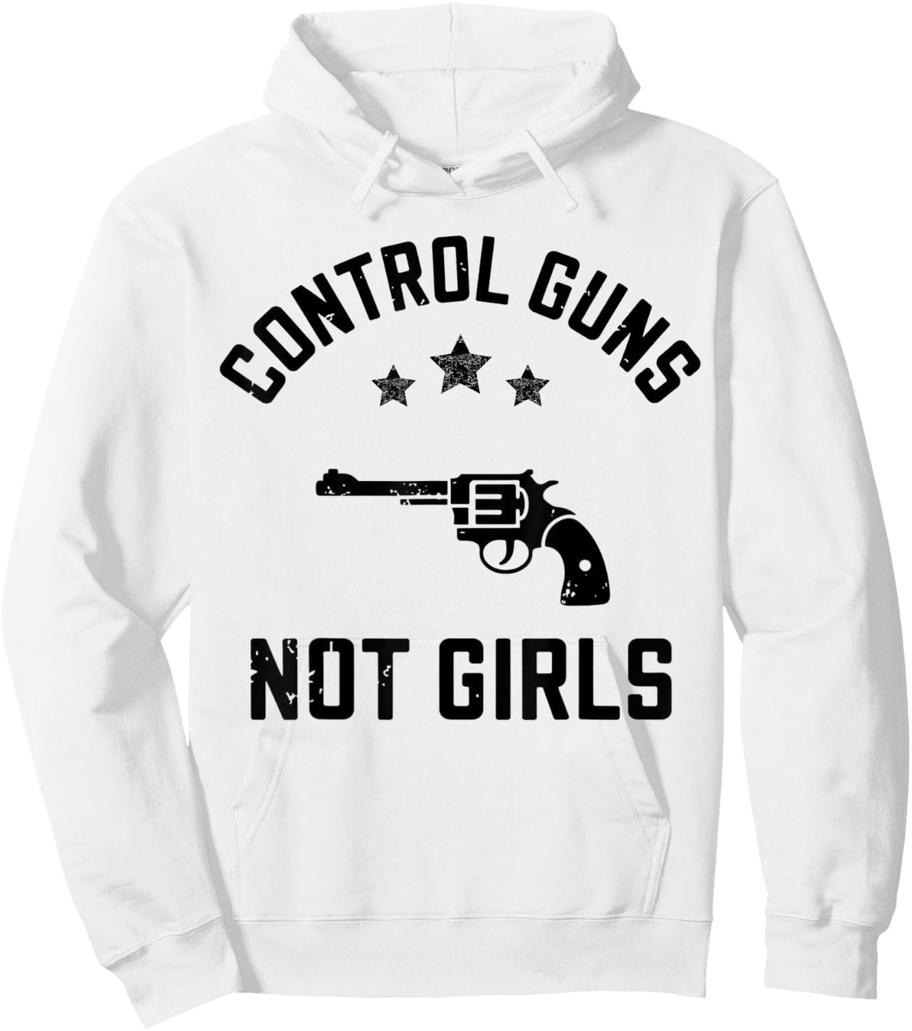 Retro Pink Control Guns Not Girls Shirt Hoodie - Hoodie | White