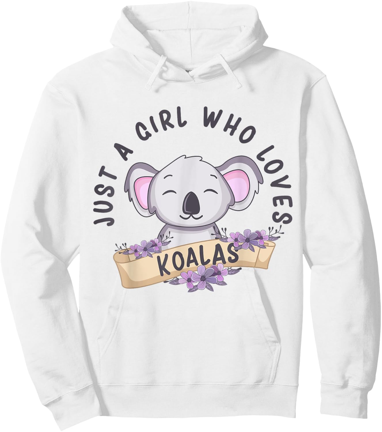 Just A Girl Who Loves Koalas Funny Koala Bear Costume Hoodie - Hoodie | White