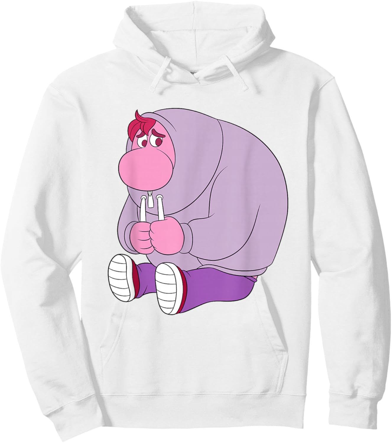 Disney Pixar Inside Out 2 Cute Embarrassment Chest Portrait Hoodie - Hoodie | White