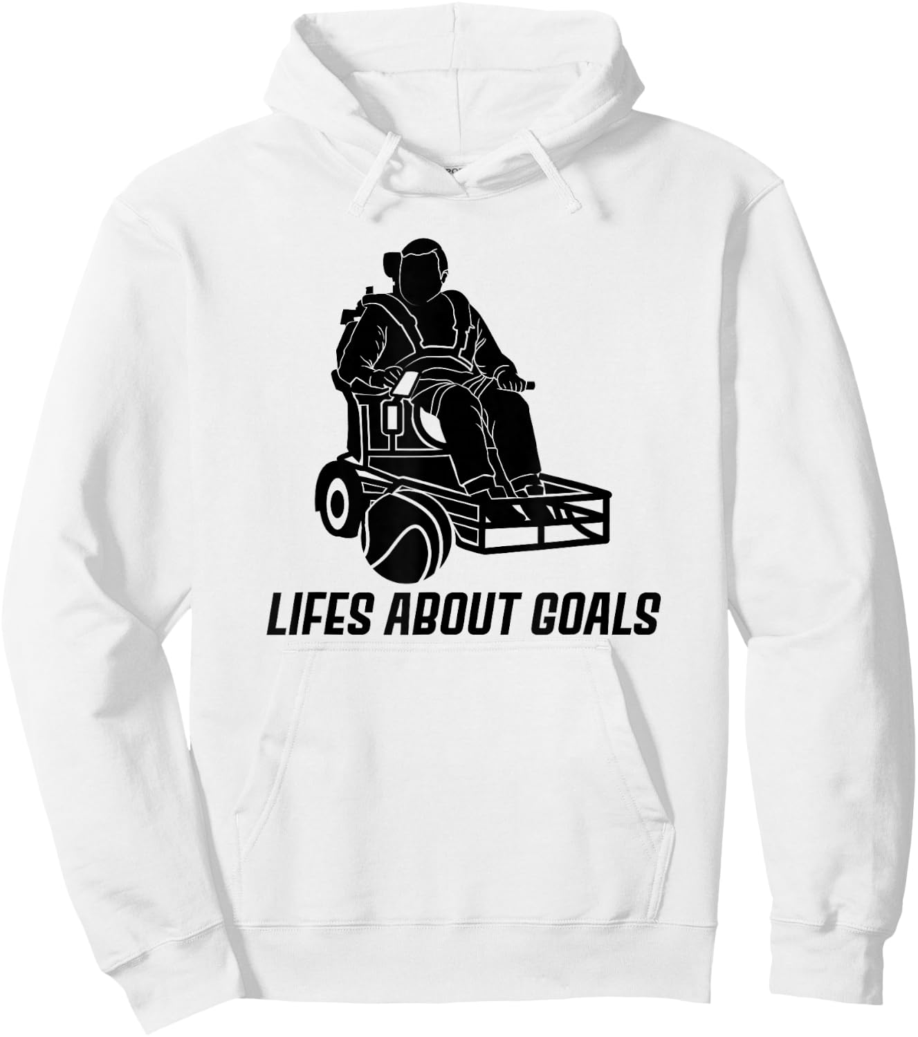 Wheelchair Soccer Lover Handicap Disabled Football Player Hoodie - Hoodie | White