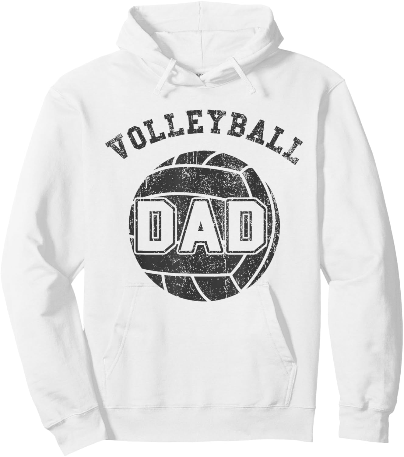 Volleyball Dad Hoodie - Hoodie | White