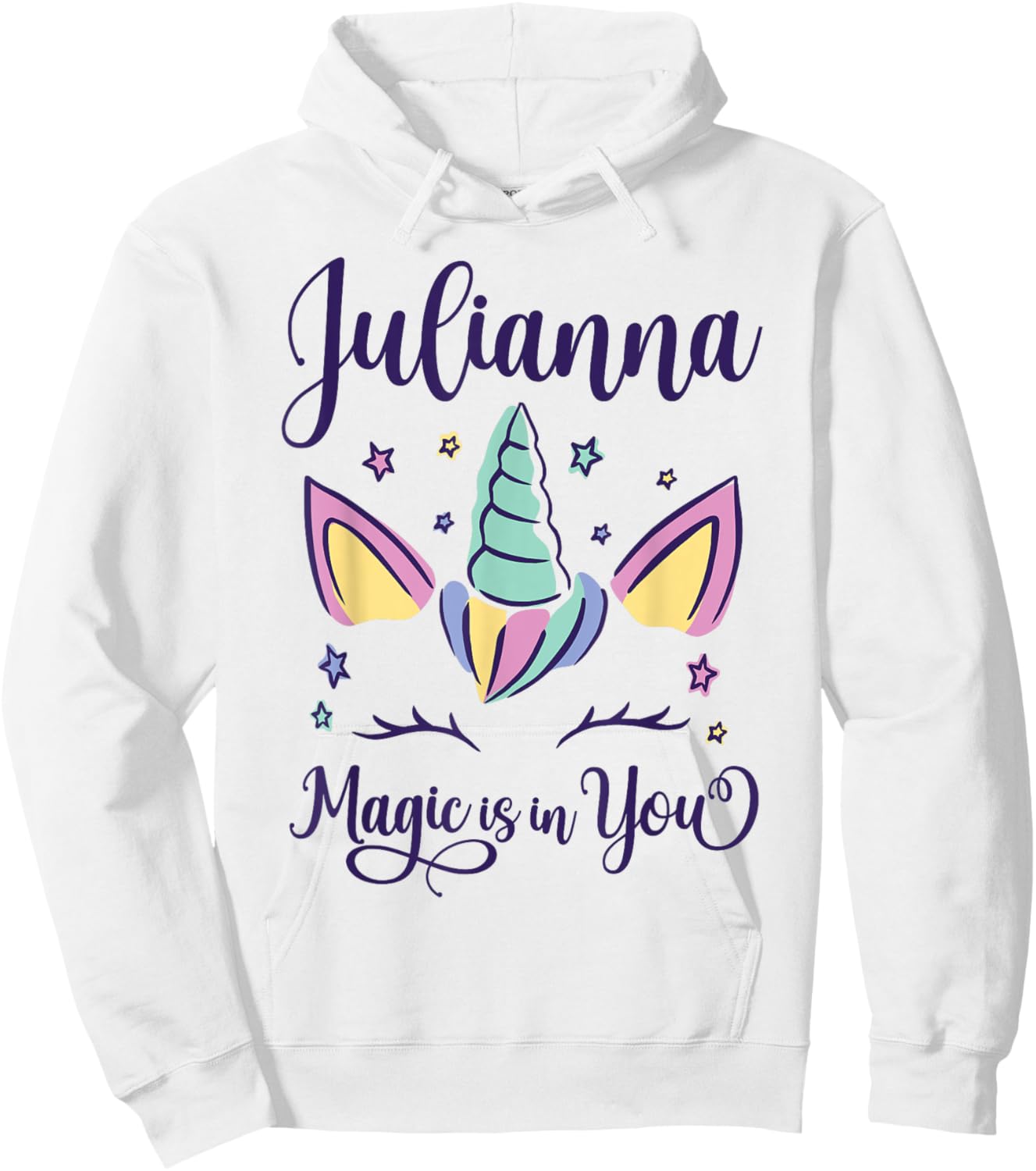 First Name Julianna Personalized I Love Julianna Hoodie - Hoodie | White