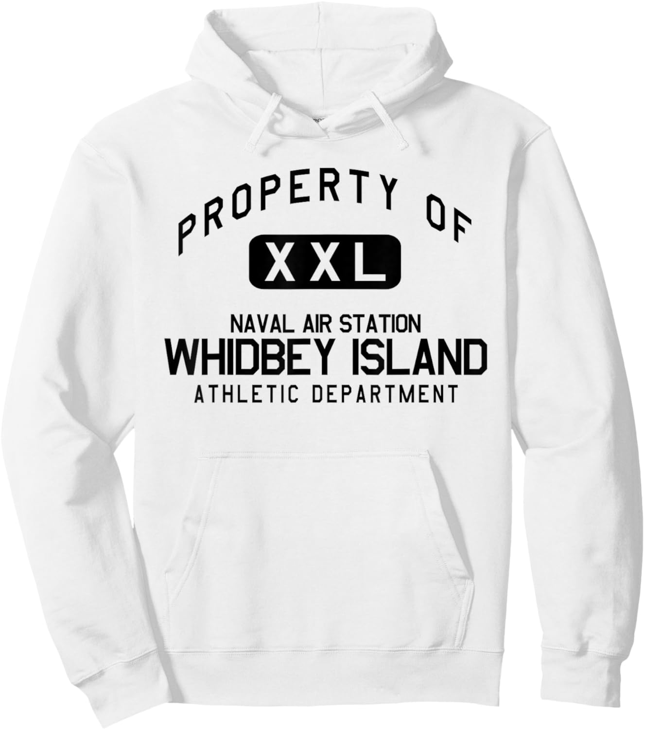 Property of NAS Whidbey Island Athletic Department Hoodie - Hoodie | White