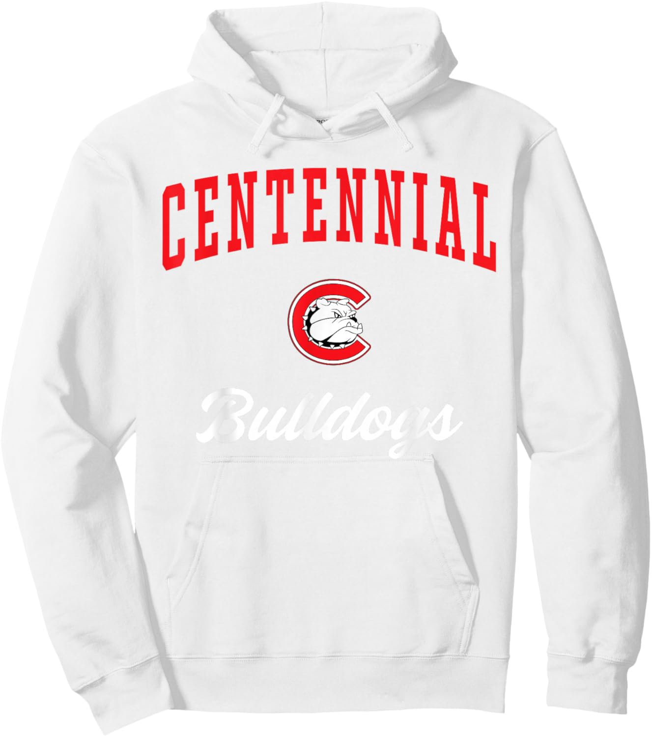 Centennial High School Bulldogs Hoodie - Hoodie | White