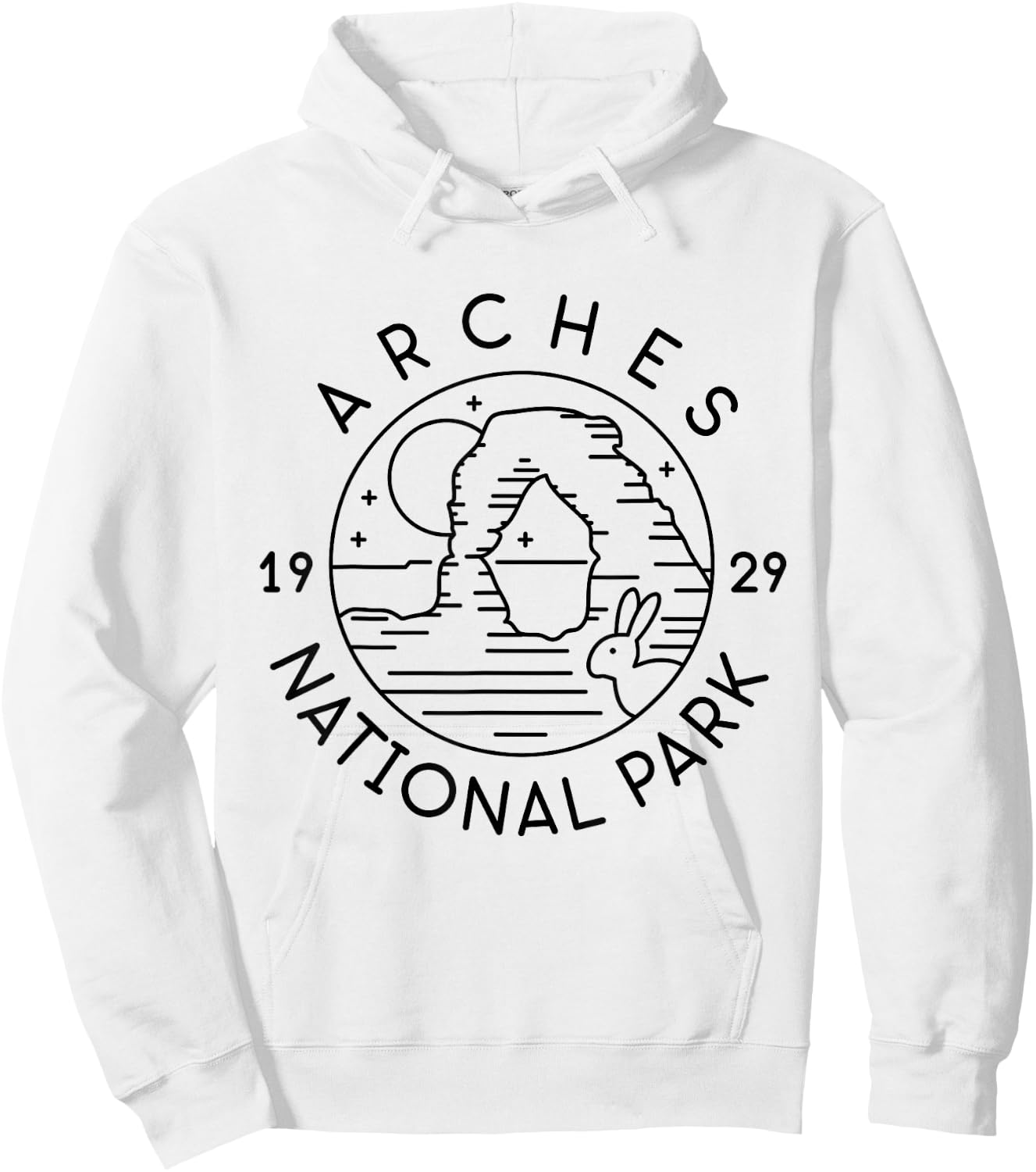 Arches National Park 1929 Moab Utah Hoodie - Hoodie | White