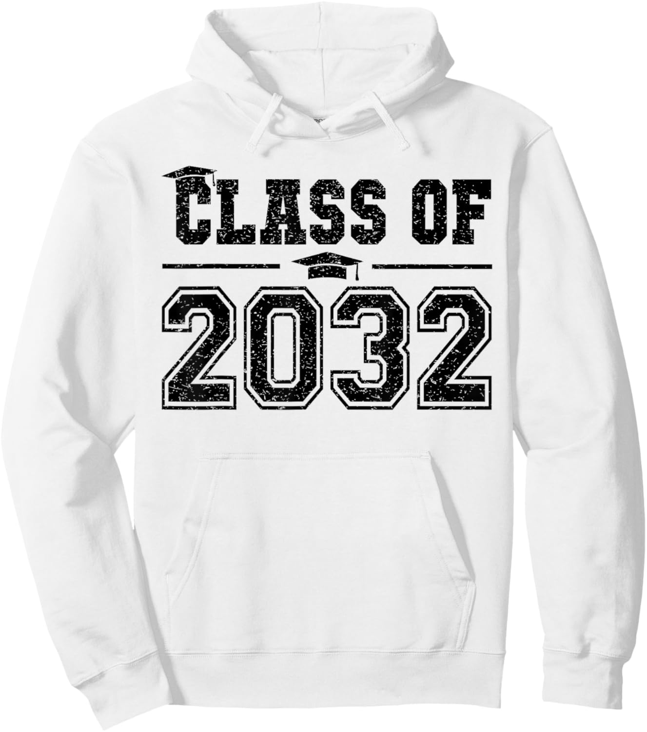 Class of 2032 Grow With Me Graduation First Day of School Hoodie - Hoodie | White