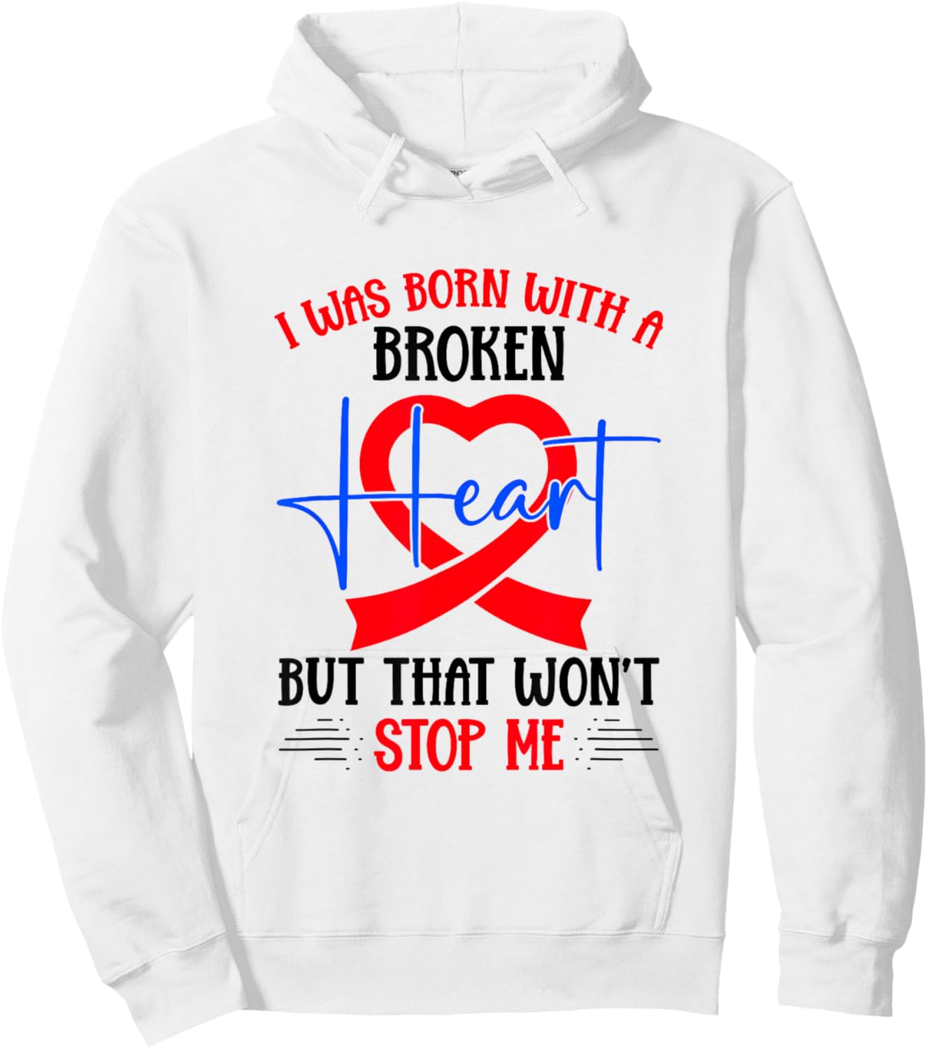 Congenital Heart Defect CHD Awareness Hoodie - Hoodie | White