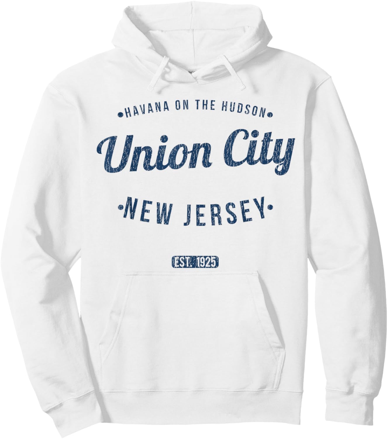 Union City New Jersey Vintage Travel Souvenir Union City Hoodie - Hoodie | White
