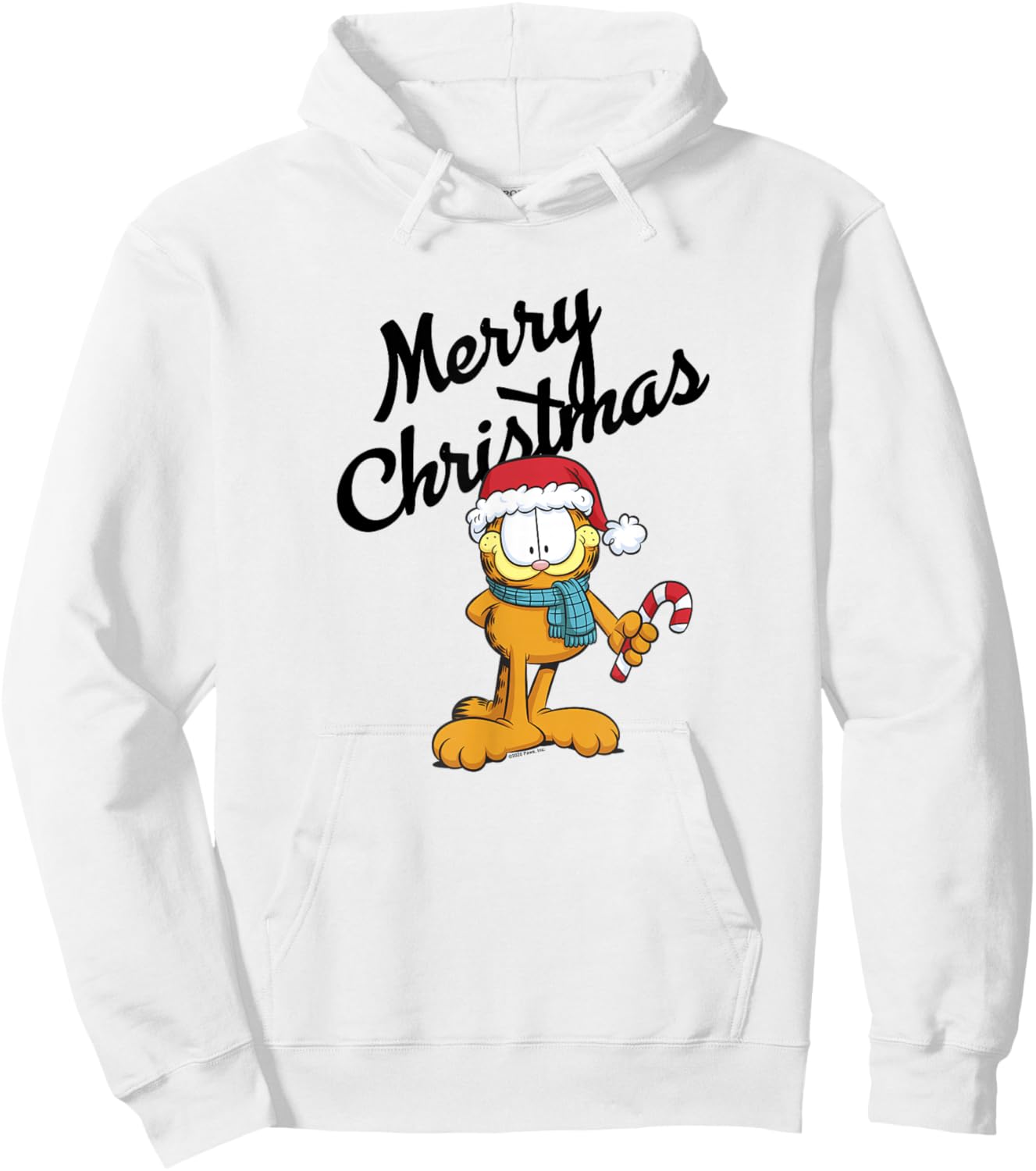 Garfield Merry Christmas Garfield Hoodie - Hoodie | White