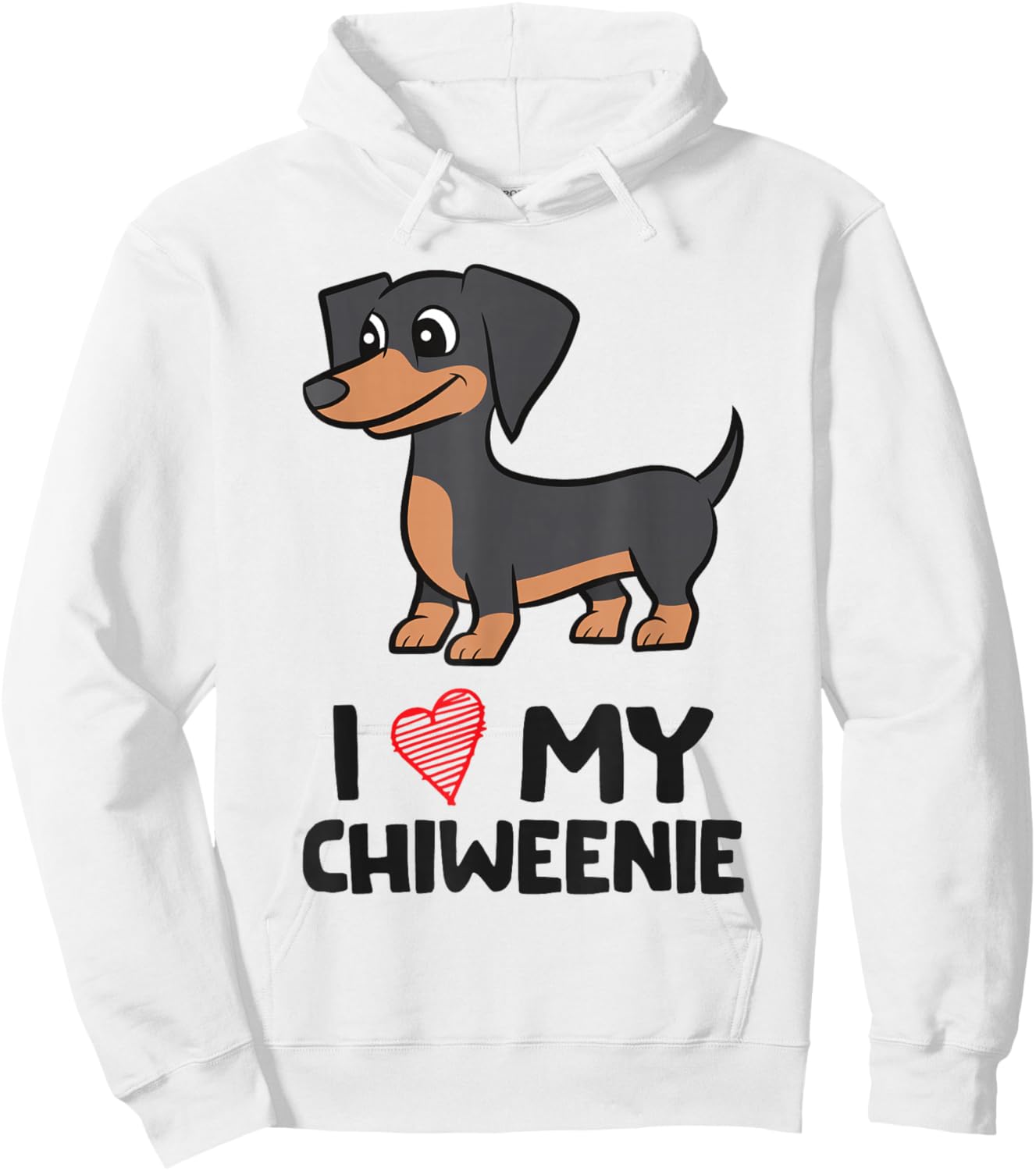 Chiweenie Dog I Love My Chiweenie Hoodie - Hoodie | White