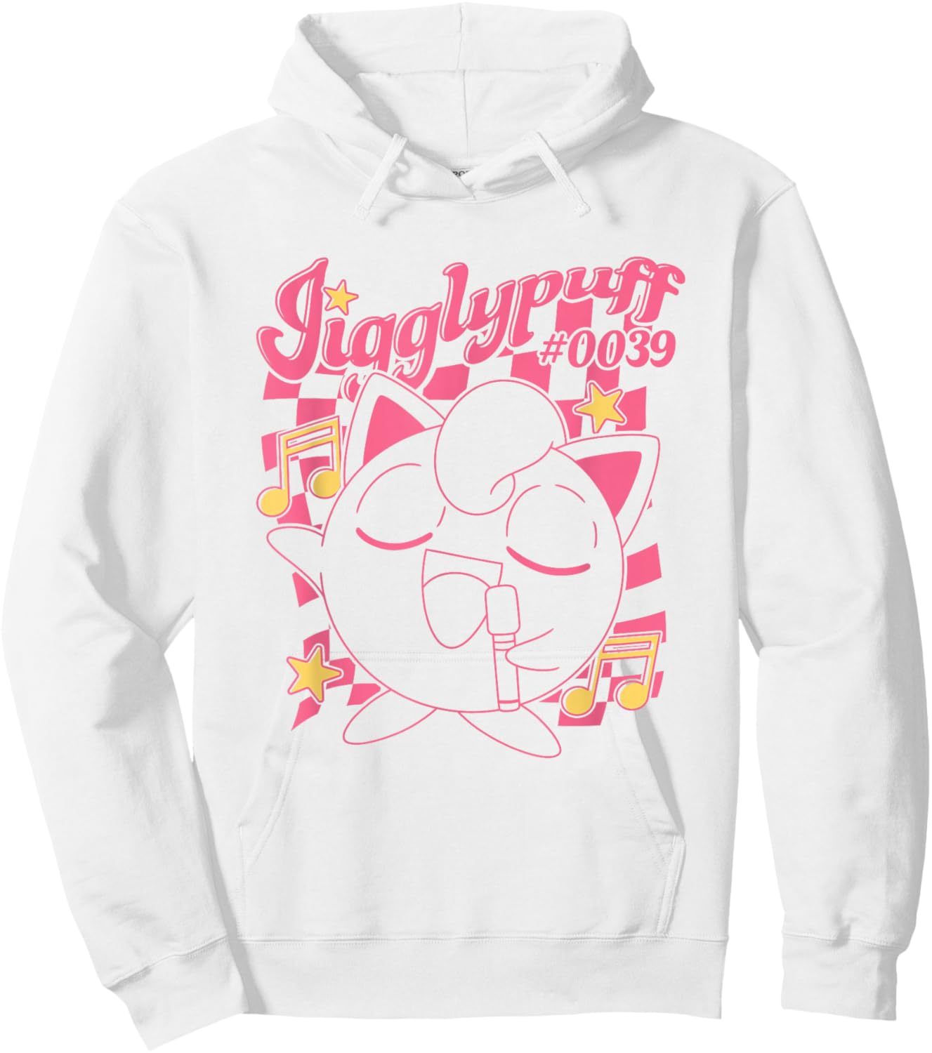 Pokémon Jigglypuff #0039 Musical Poster Retro Hoodie - Hoodie | White