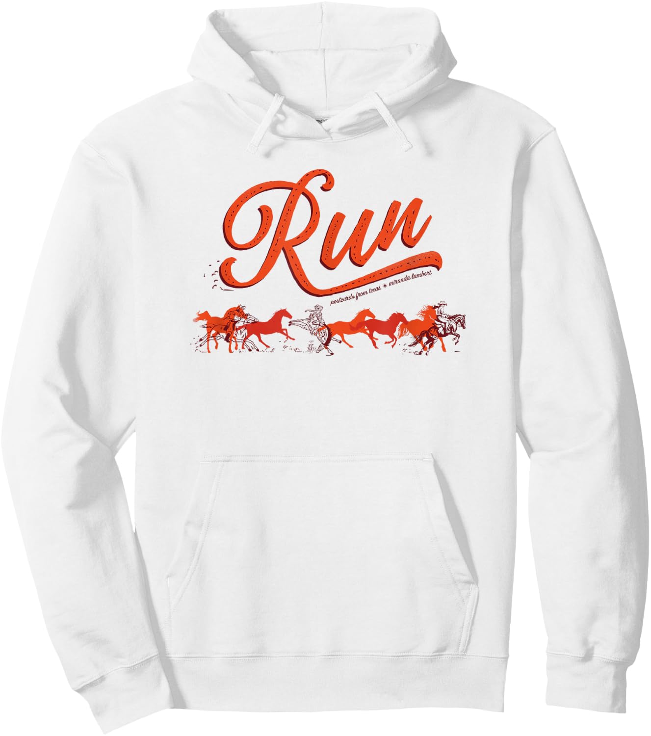Miranda Lambert Run Postcards From Texas Hoodie - Hoodie | White