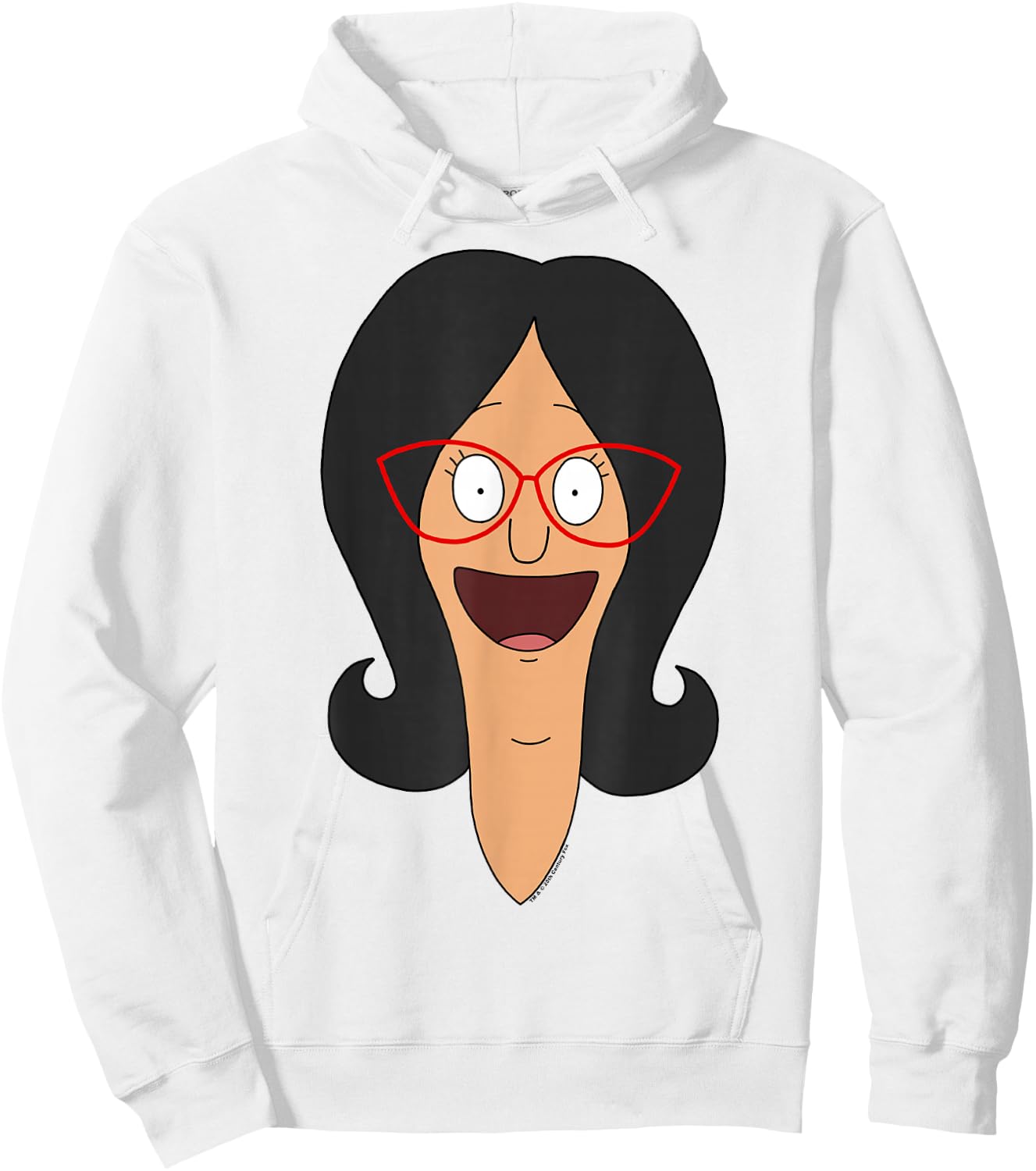 Bob's Burgers Linda Big Face Hoodie - Hoodie | White
